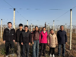 生产管理机械化岗位与生态与土壤管理岗位联合在山东滨州盐碱地进行气爆深松机田间试验